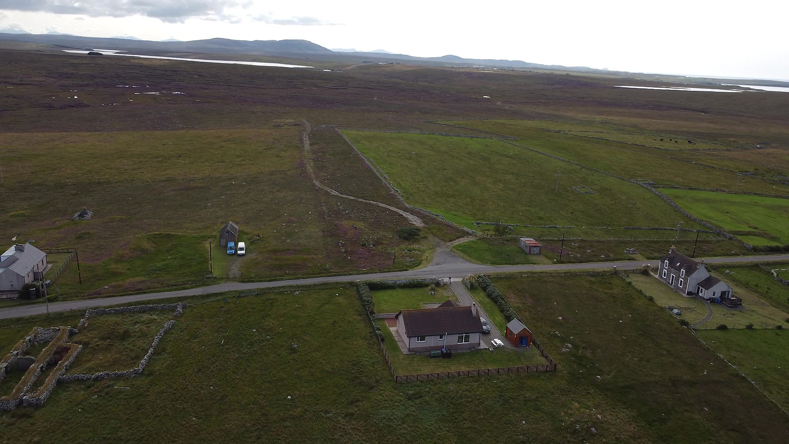 Aerial view around Arnisdale